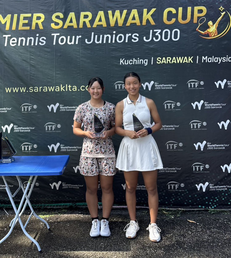 TEAM自由が丘 鈴木美波選手 J300 Kuching大会でダブルス優勝